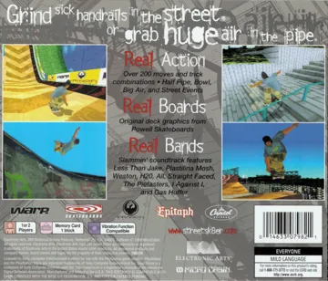 Street Sk8er (US) box cover back